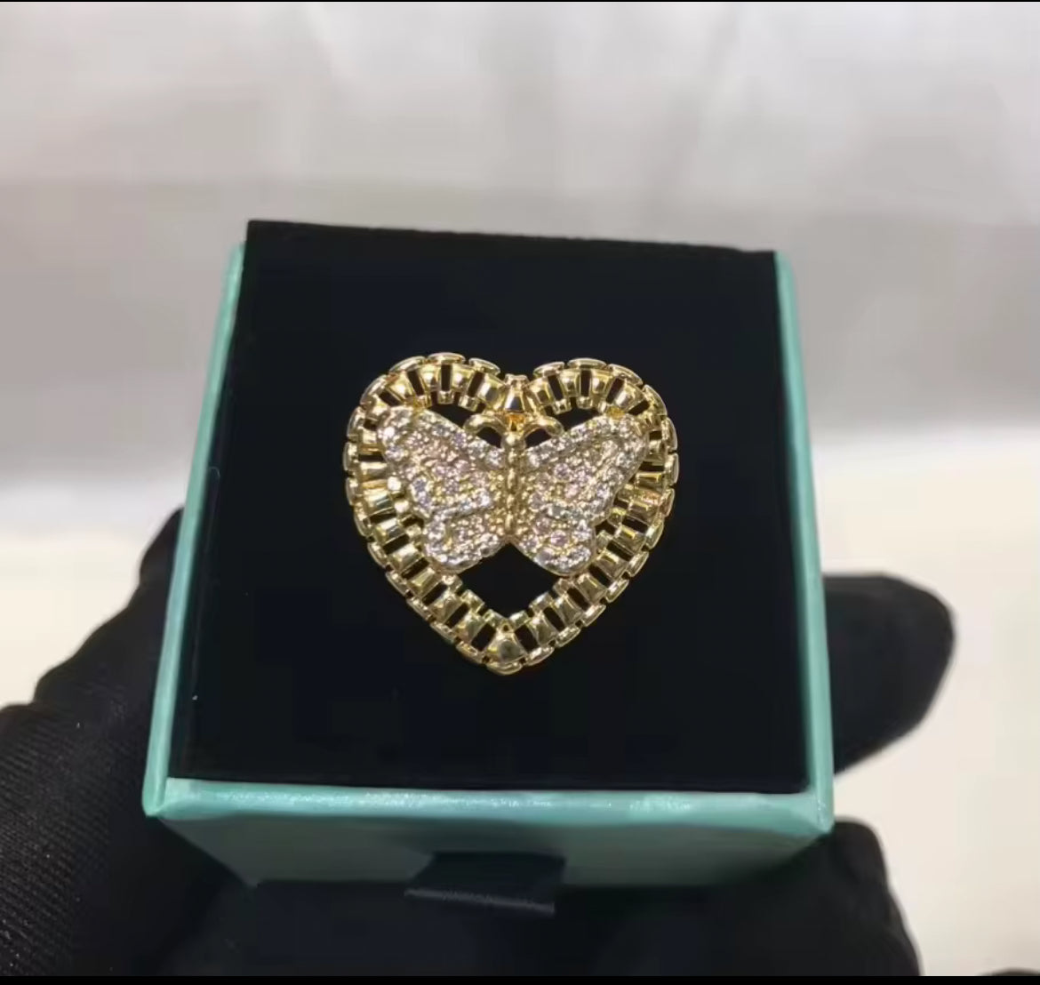 Custom Butterfly Rolex Ring