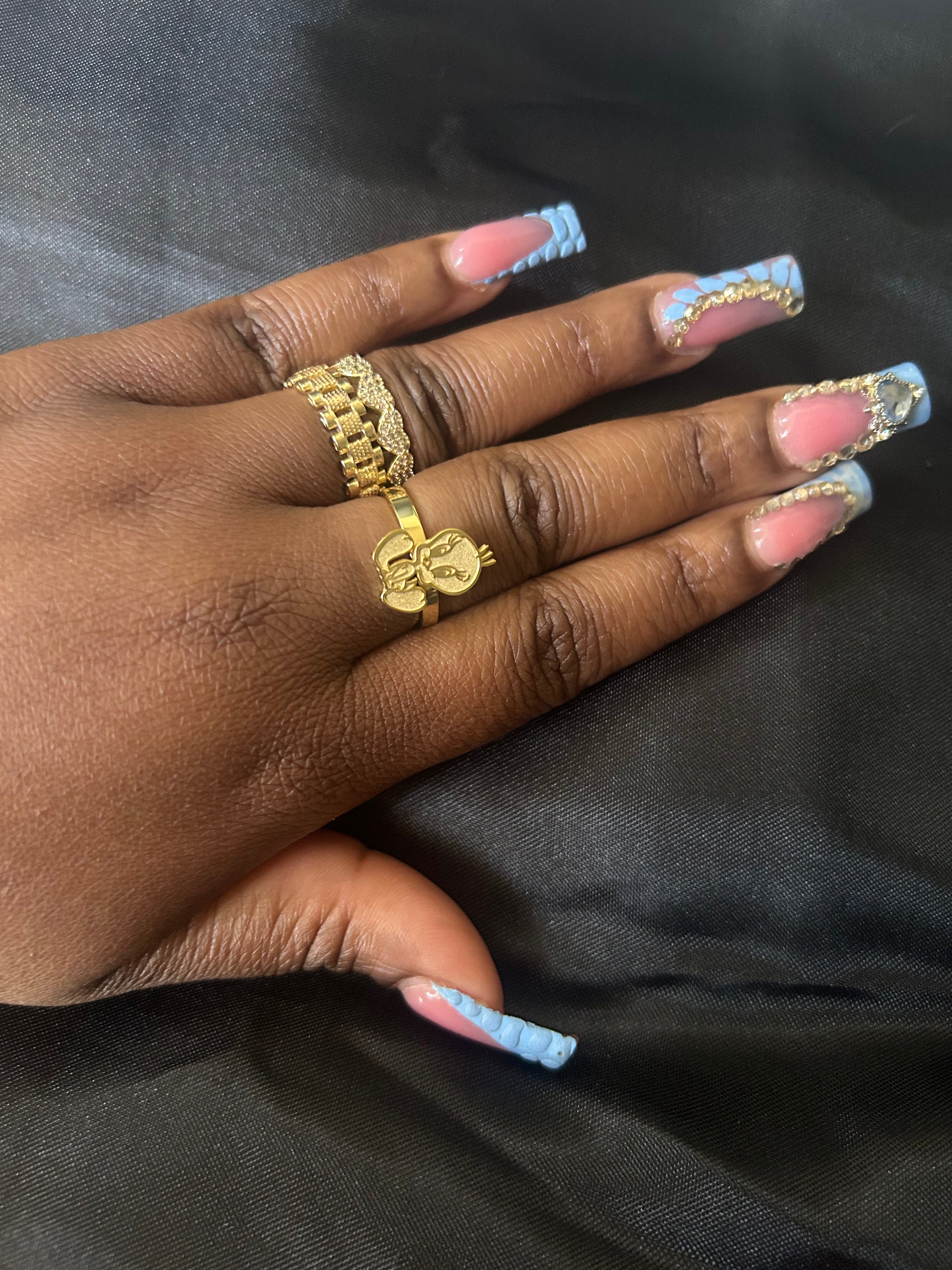 Custom Tweety Bird Ring