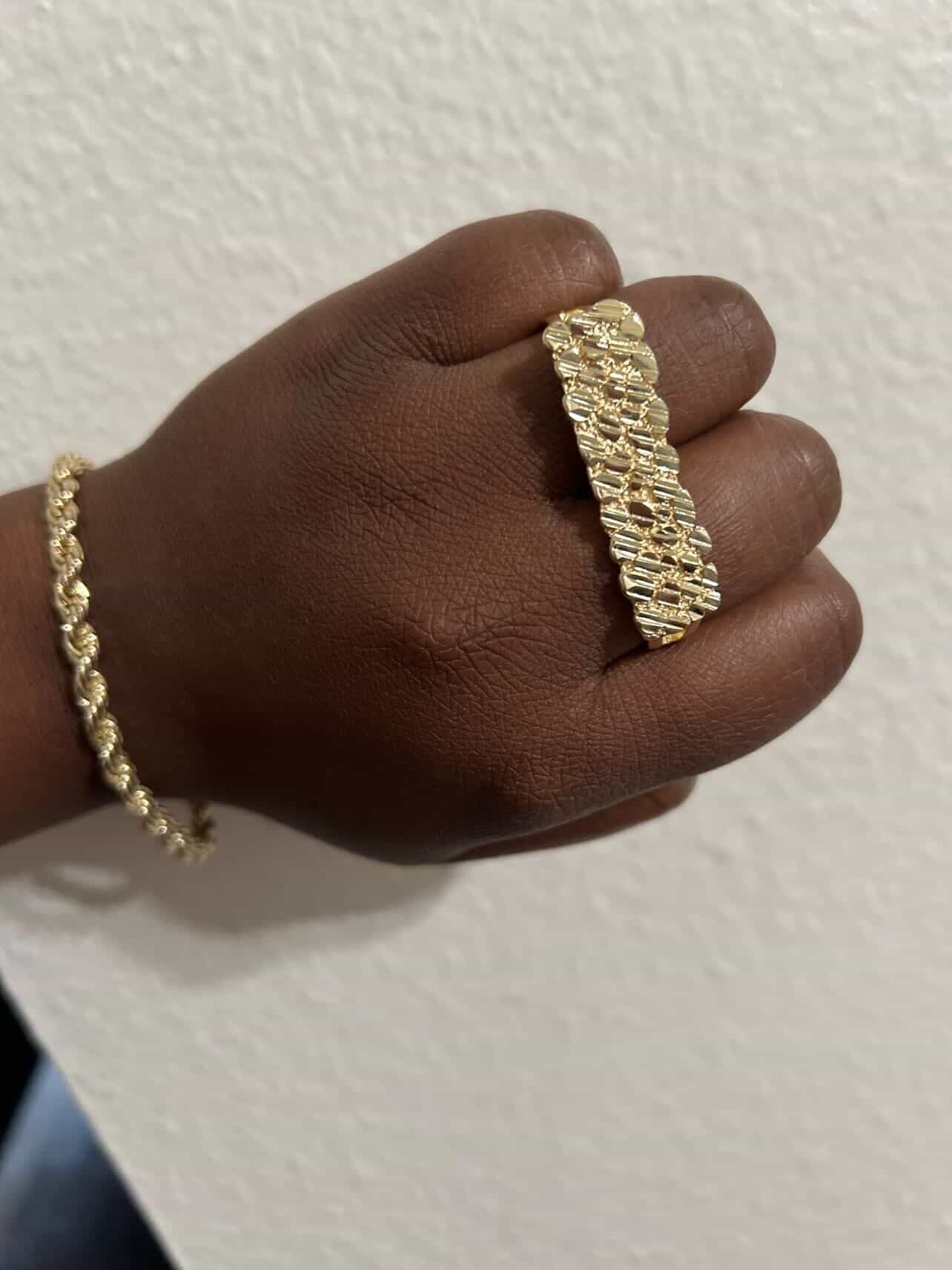 2 Finger Nugget Ring