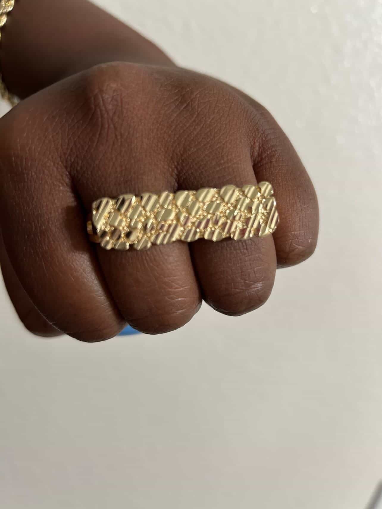 2 Finger Nugget Ring