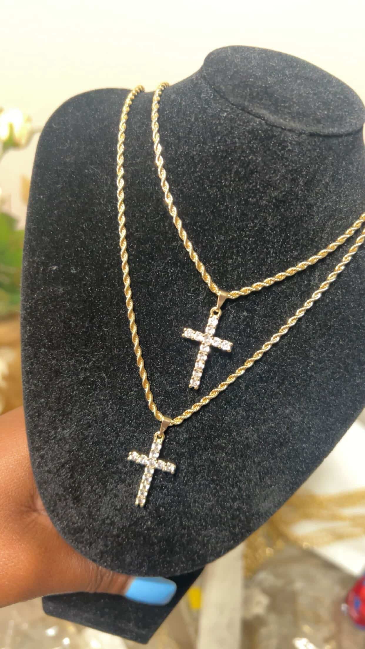 Jesus piece/ Cross Necklace