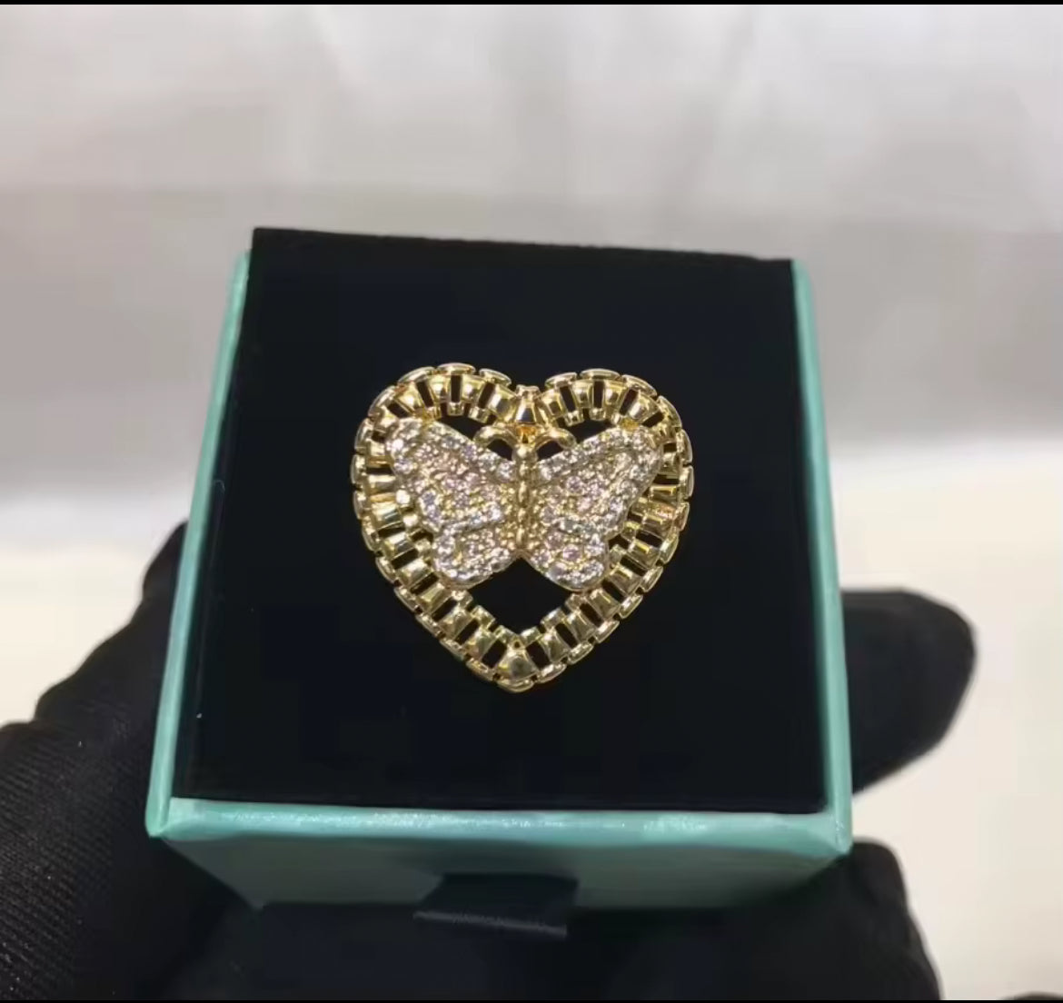 Custom Butterfly Rolex Ring
