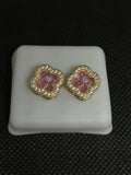 Van Cleef Pink Earrings