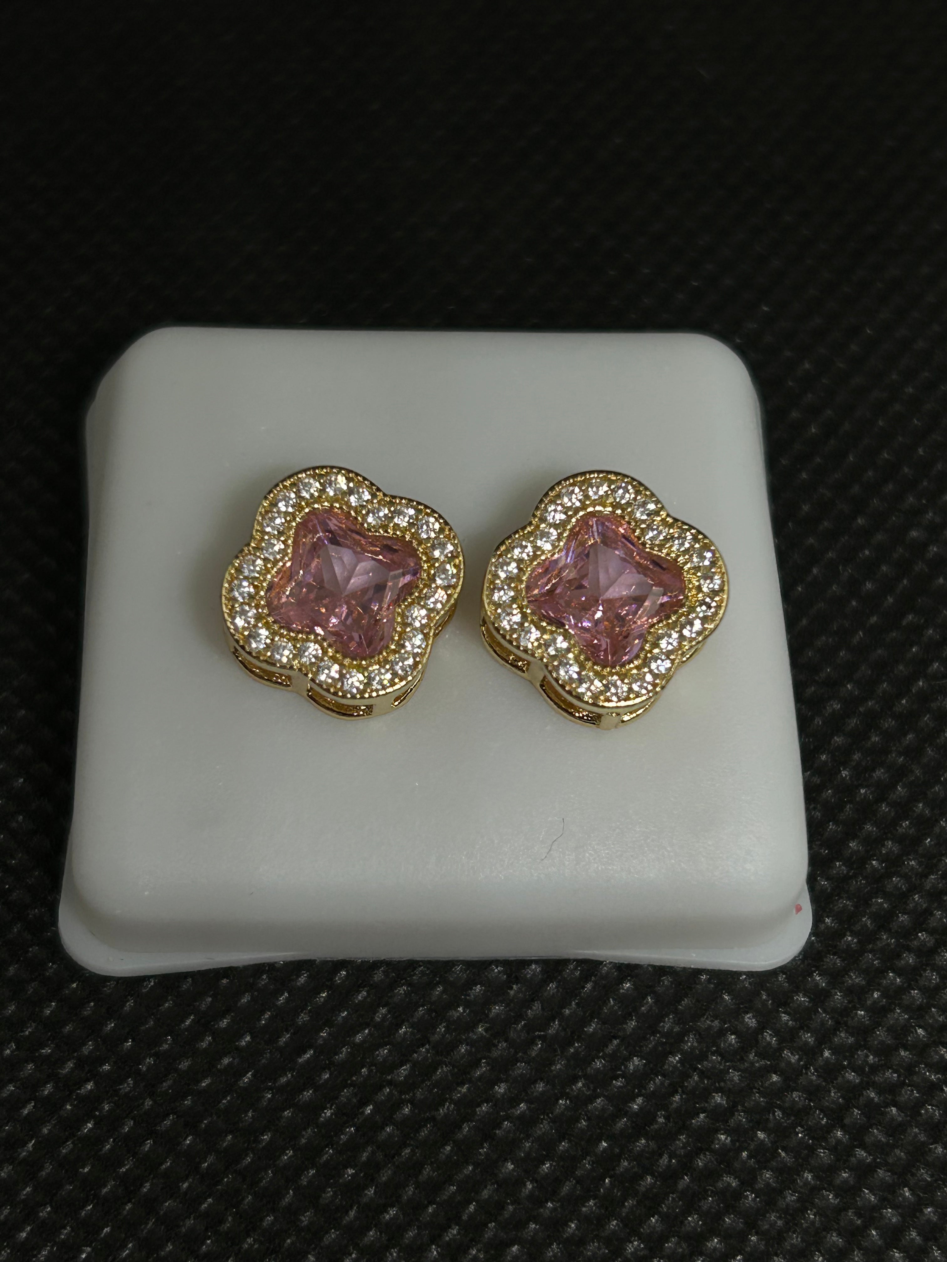 Van Cleef Pink Earrings