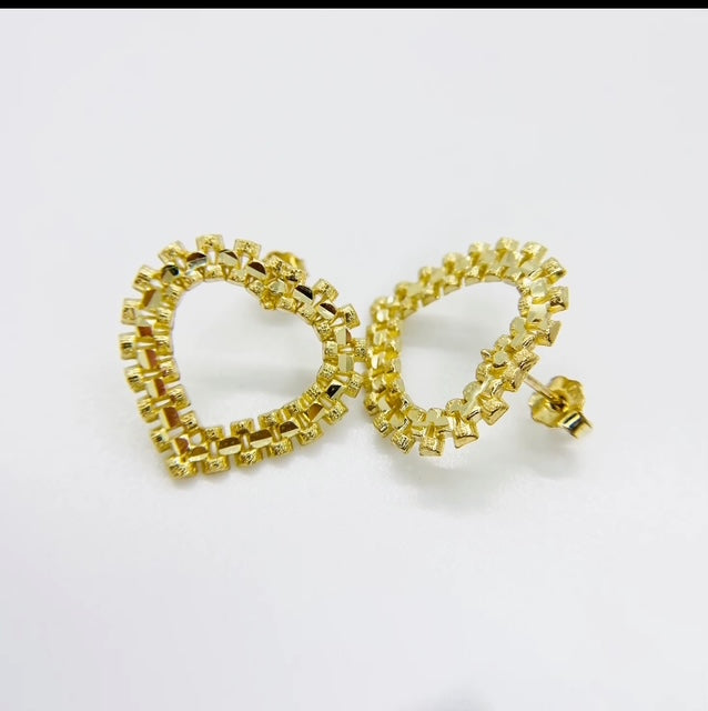 Heart Rolex Earrings