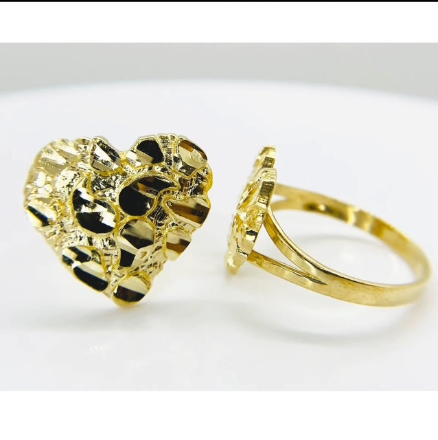 Heart Nugget Ring