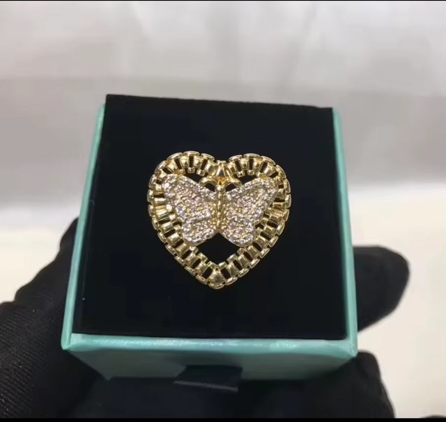 Custom Butterfly Rolex Ring