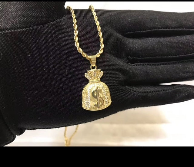 Custom Moneybag Necklace